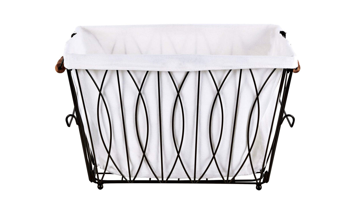 Artesa Verona - Carrito plegable para la colada con cesta, color negro