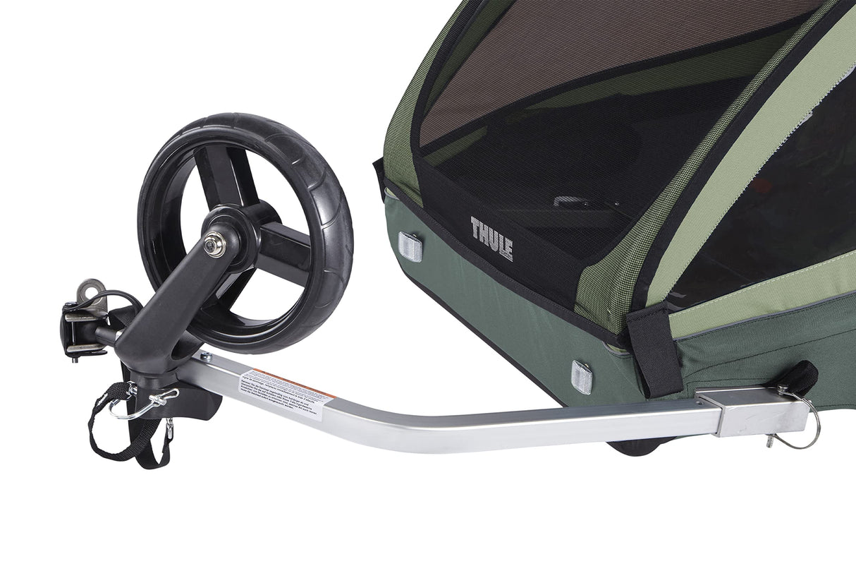 Thule, Coaster XT, Remolque De 2 Plazas para Bicicletas, Verde, U, Admirador Unisex