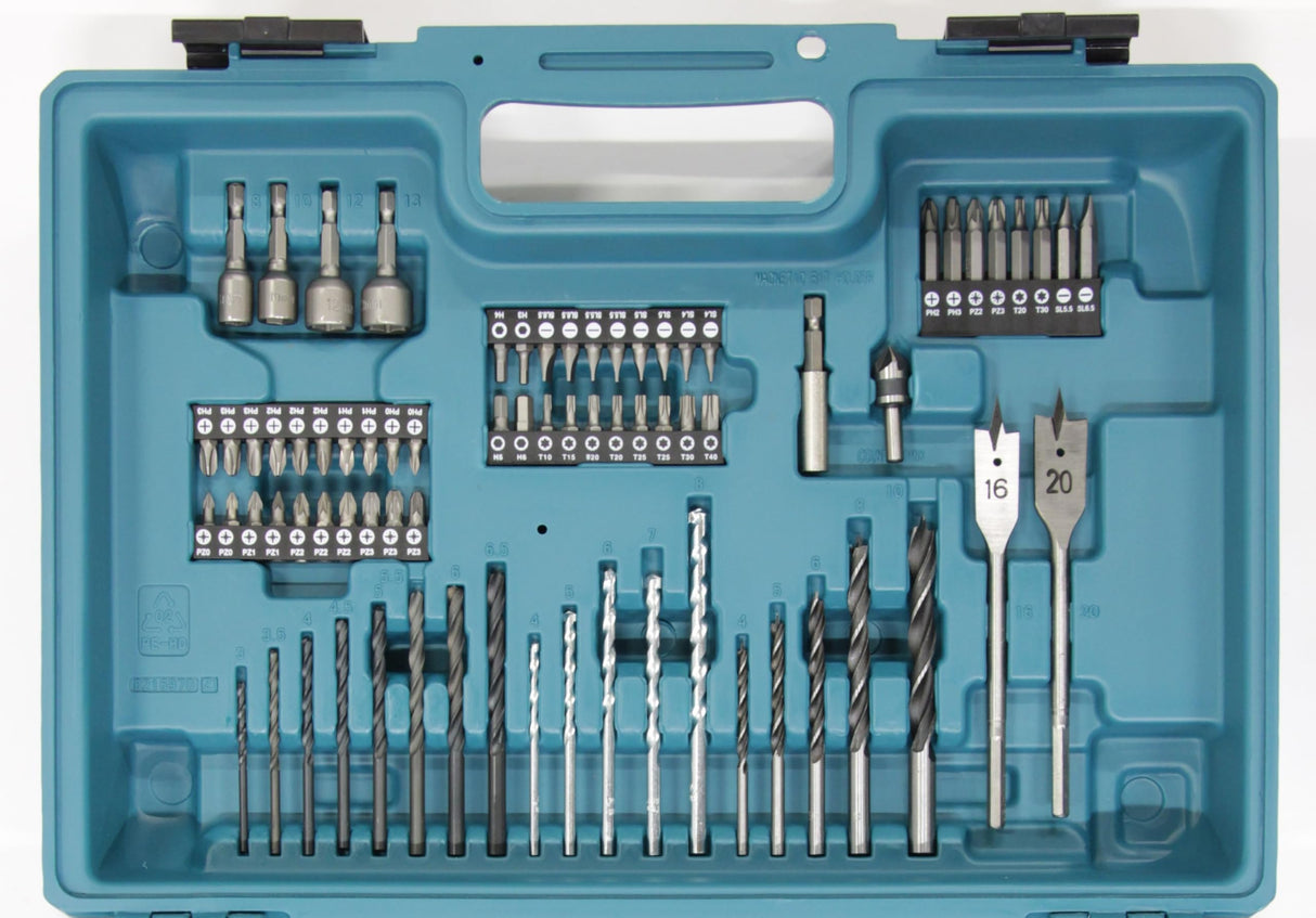 Makita HP333DSAX1 Taladro atornillador inalámbrico 12 V máx. / 2,0 Ah, 2 baterías y cargador en maletín de transporte