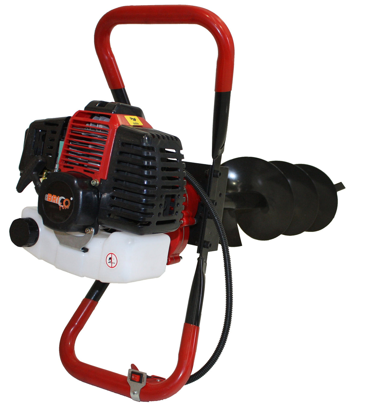 Bricoferr BFP009 AHOYADOR/Taladro CON 3 BROCAS Y MOTOR A 2 TIEMPOS