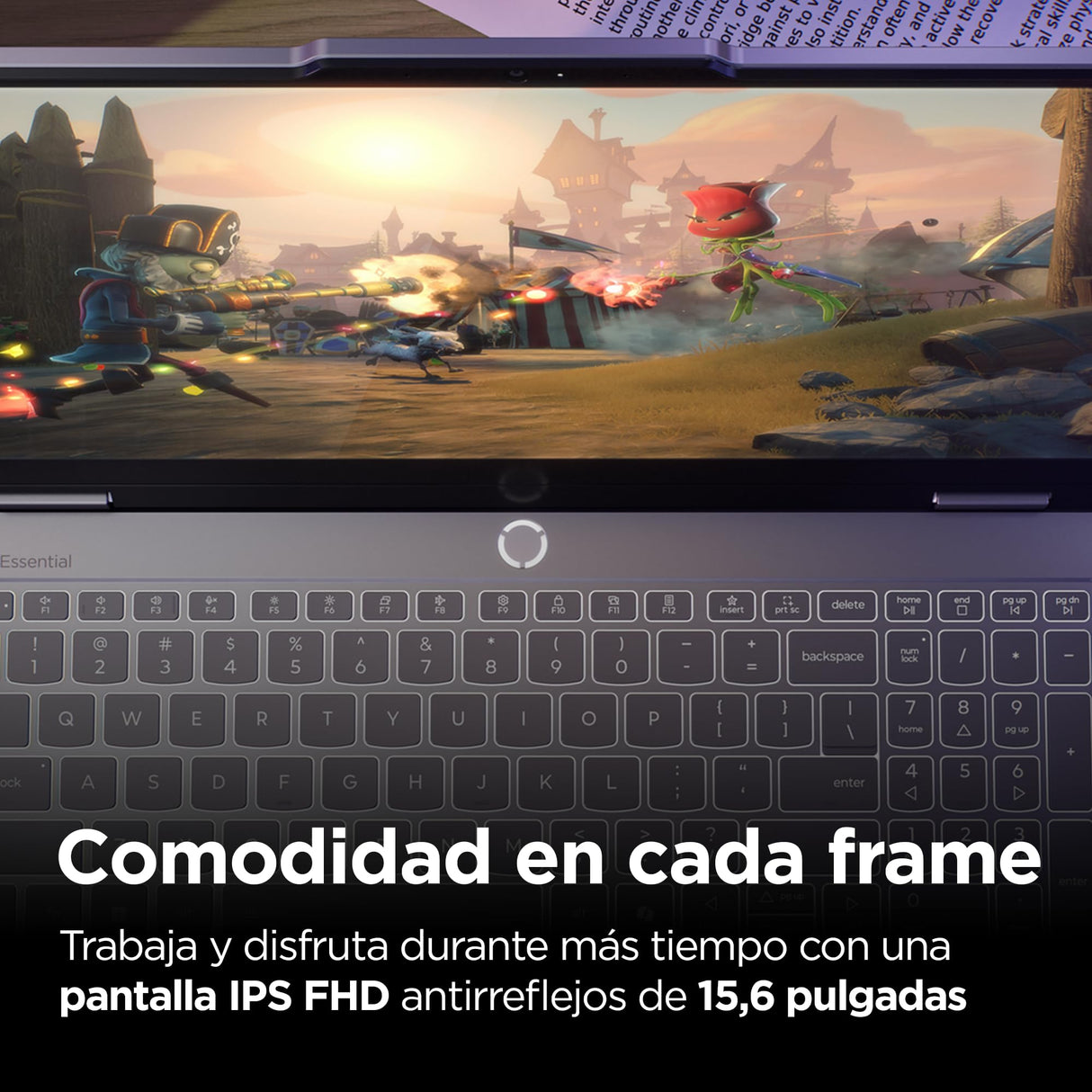 Lenovo LOQ Essential Gen 11 - Ordenador Portátil Gaming IA 15.6'' FHD (Intel Core i5-13450HX, NVIDIA GeForce RTX 5050, 16GB RAM, 1TB SSD, 144 Hz, Wi-Fi 6, Sin Sistema Operativo) QWERTY Español - Gris