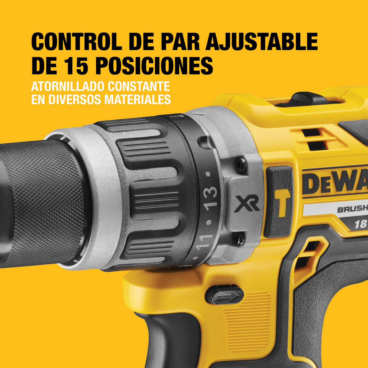 DEWALT Taladro Percutor Sin Escobillas 18V XR, 2 Baterías Li-Ion 5Ah, DCD796P2-QW