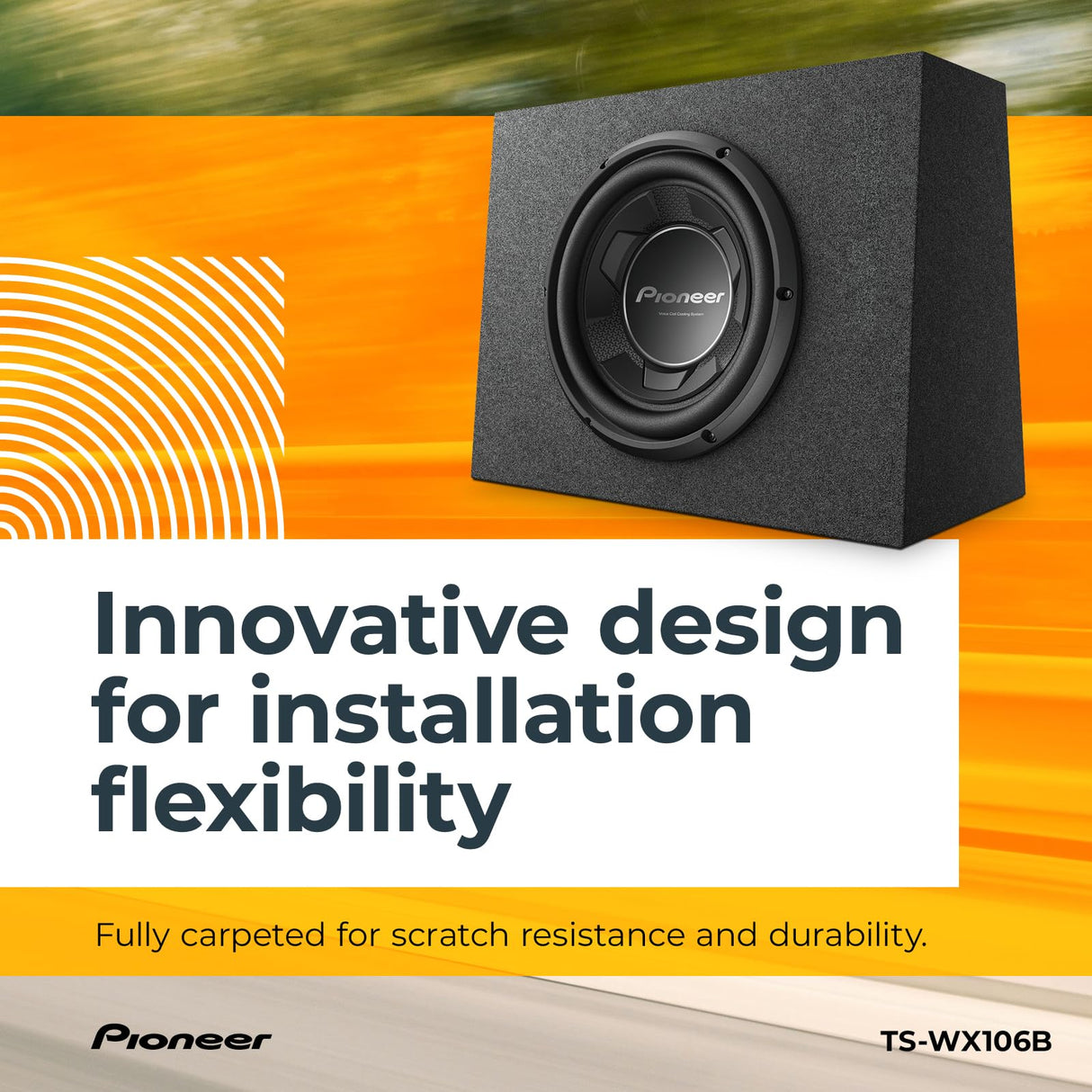 Sistema de subwoofer Compacto precargado de 25.4 cm
