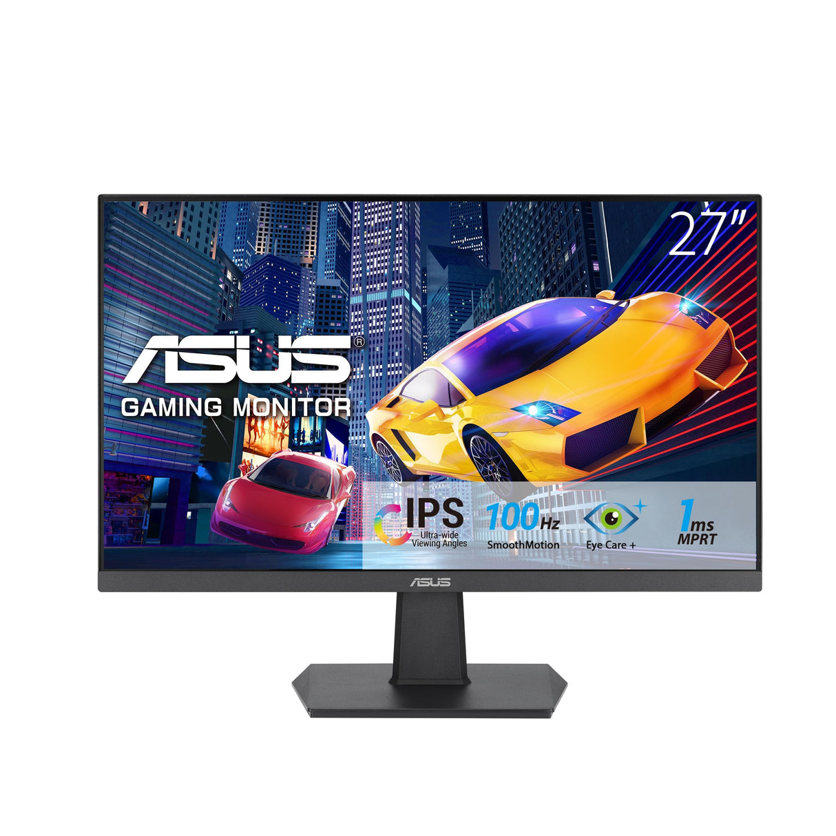 ASUS Monitor VA27EHF Eye Care Gaming 27" (IPS, Full HD, sin marcos, 100 Hz, sincronización adaptativa, MPRT de 1 ms, HDMI, luz azul baja, sin parpadeos, montaje en pared)