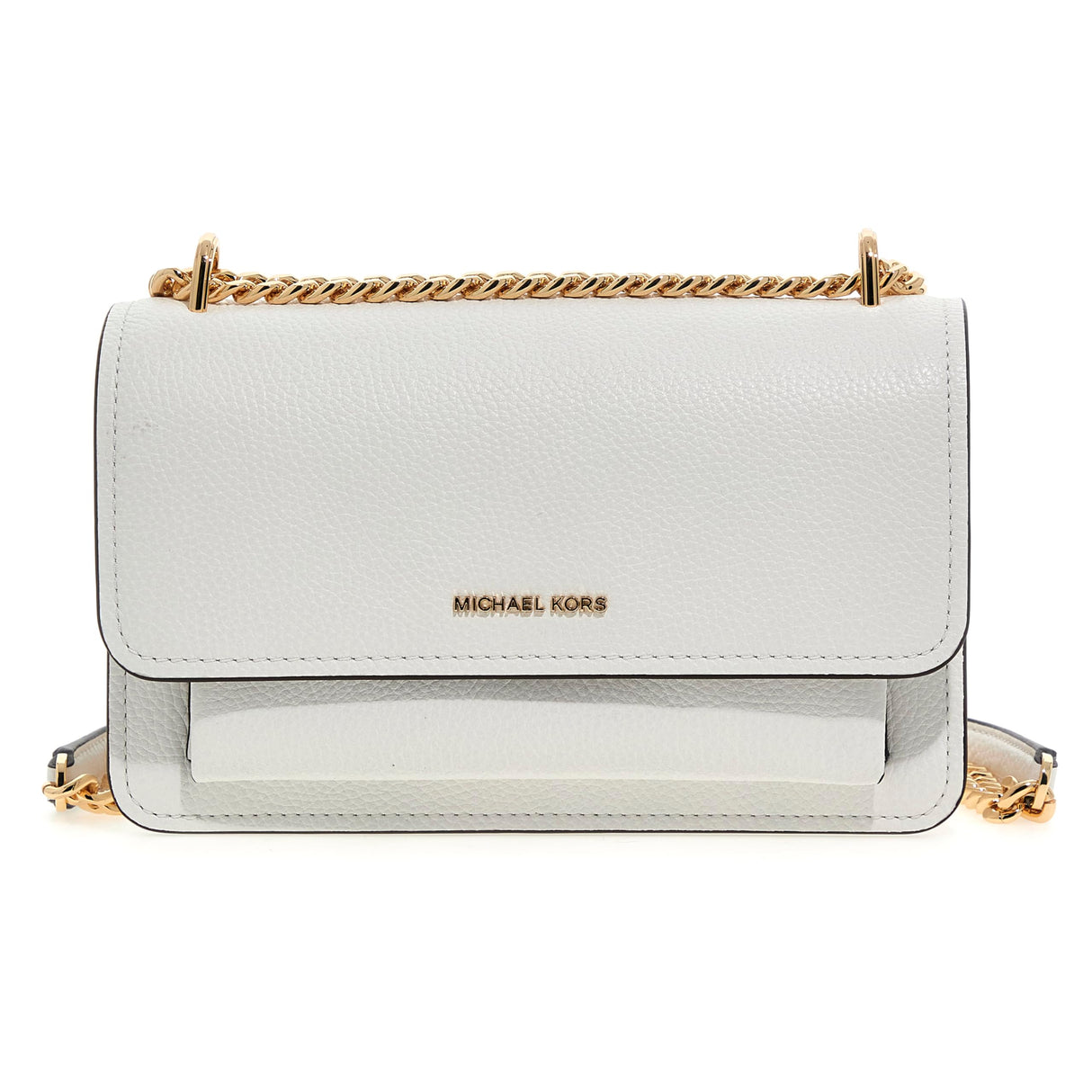 Michael Kors LG Shoulder, Hand Bag Women, Optic White, Talla única