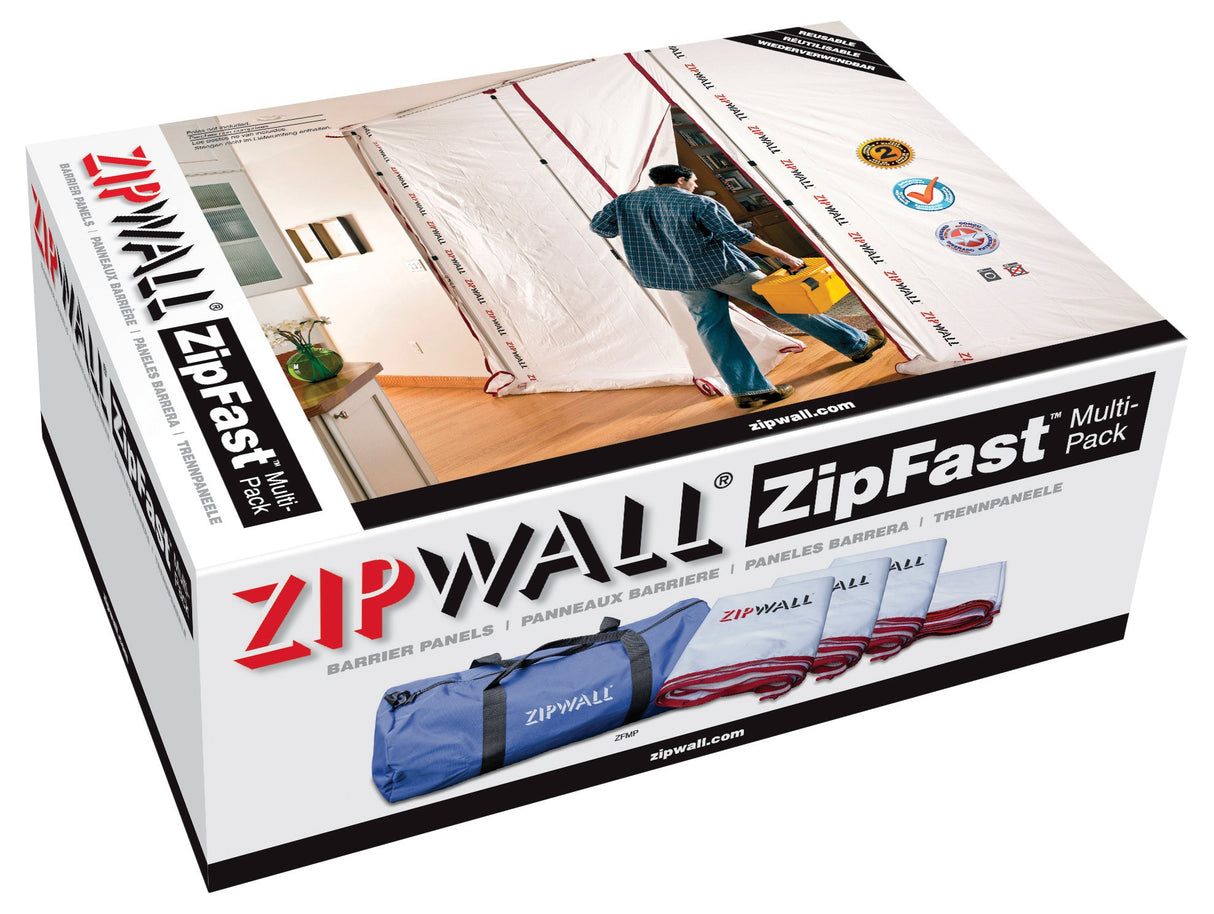 Zipwall ZFMP - 4 panel, anti-polvo motivo (reutilizable!