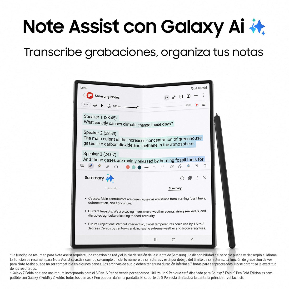 Samsung Galaxy Z Fold6 512 GB Azul Oscuro + Galaxy Watch7 44mm BT Verde