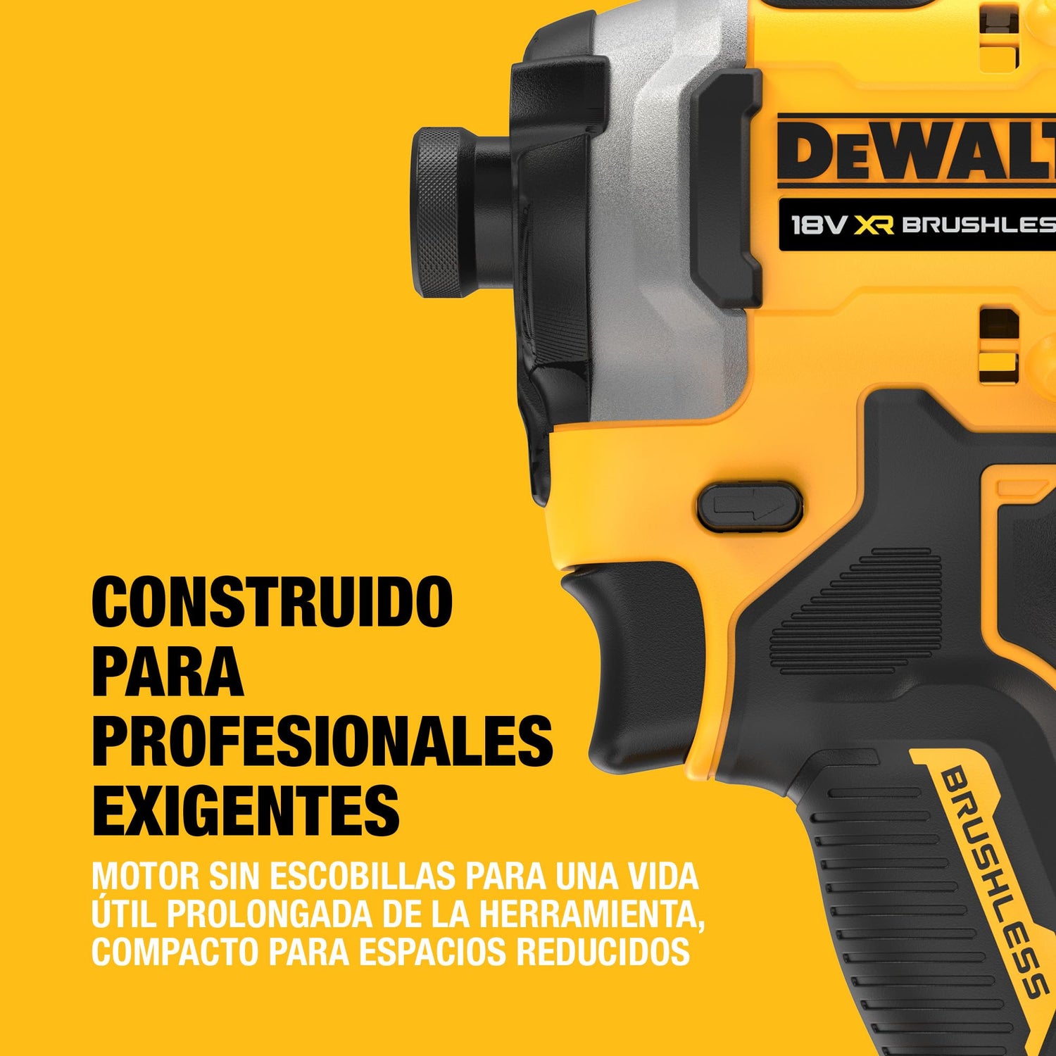 DEWALT 18V XR Atornillador de Impacto Compacto sin Escobillas, Unidad sin Batería, DCF850N-XJ