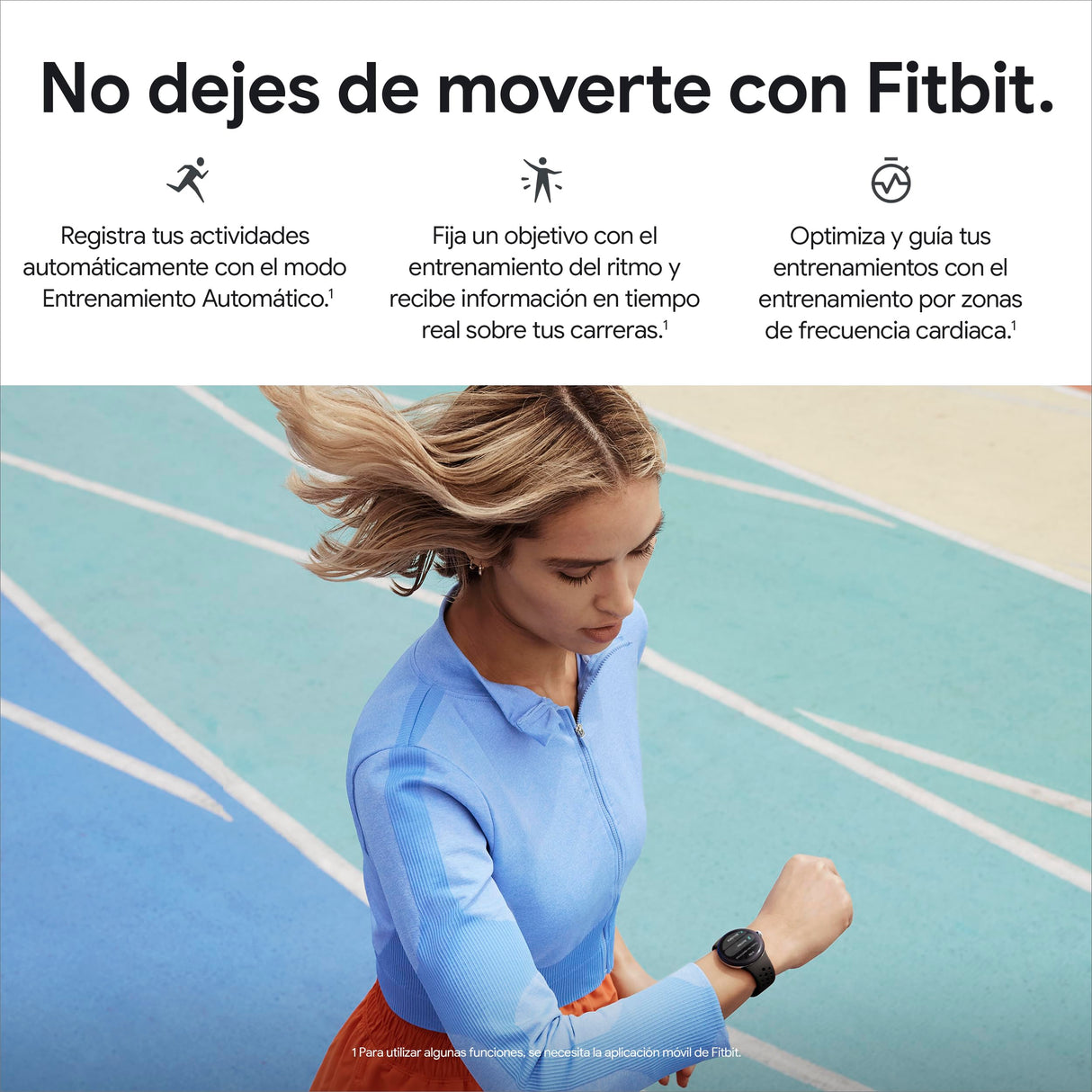Google Pixel Watch 2 con Fitbit y Google - Control de frecuencia cardiaca, gestión del estrés y seguridad - Smartwatch Android - Caja de aluminio en tono plata - Correa deportiva en porcelana - Wi-Fi