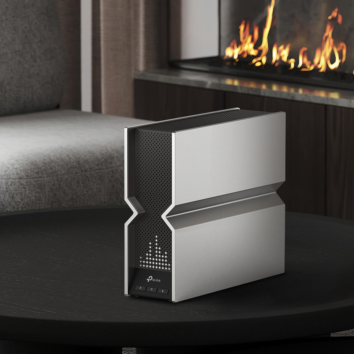 【Nuevo】 TP-Link Archer BE800 - BE19000 Tri Banda Wi-Fi 7 Router |uno de los routers más rápidos con 2 × 10 Puertos G | Pantalla LED|8× Antenas Internas |Red más Segura| VPN,QoS y EasyMesh