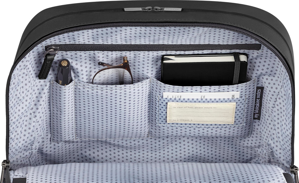 Moleskine Mochila PRO, Colección Classic, Mochila Profesional Compatible ConTablet, iPad, Laptop Hasta 14", Dimensiones 30 x 41 x 12 cm, Color Negro