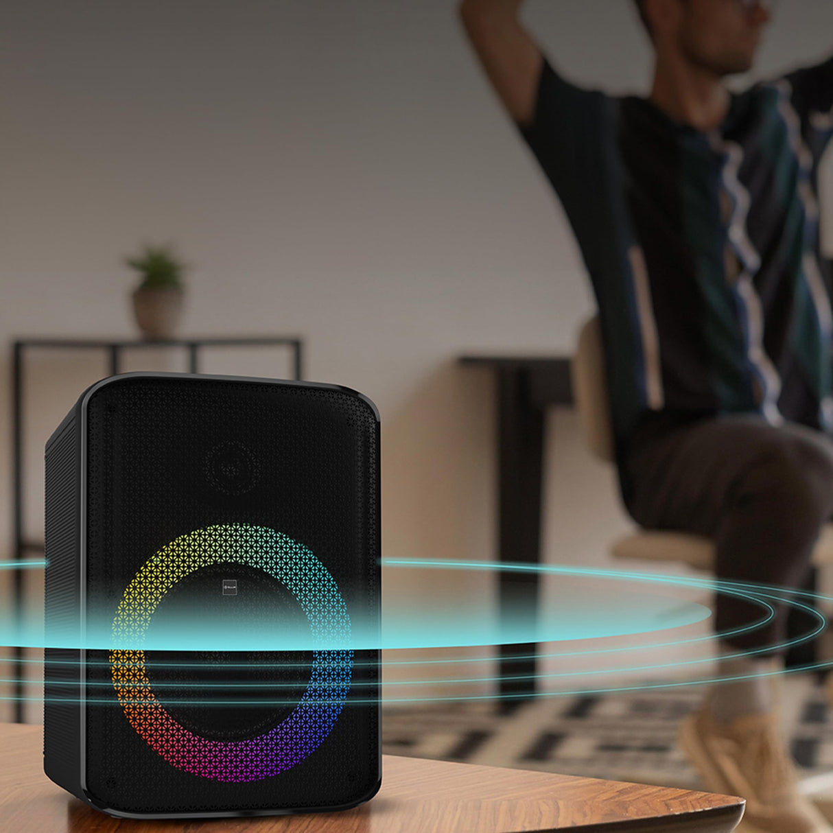 TELLUR Altavoz Bluetooth portátil Buzz 80W