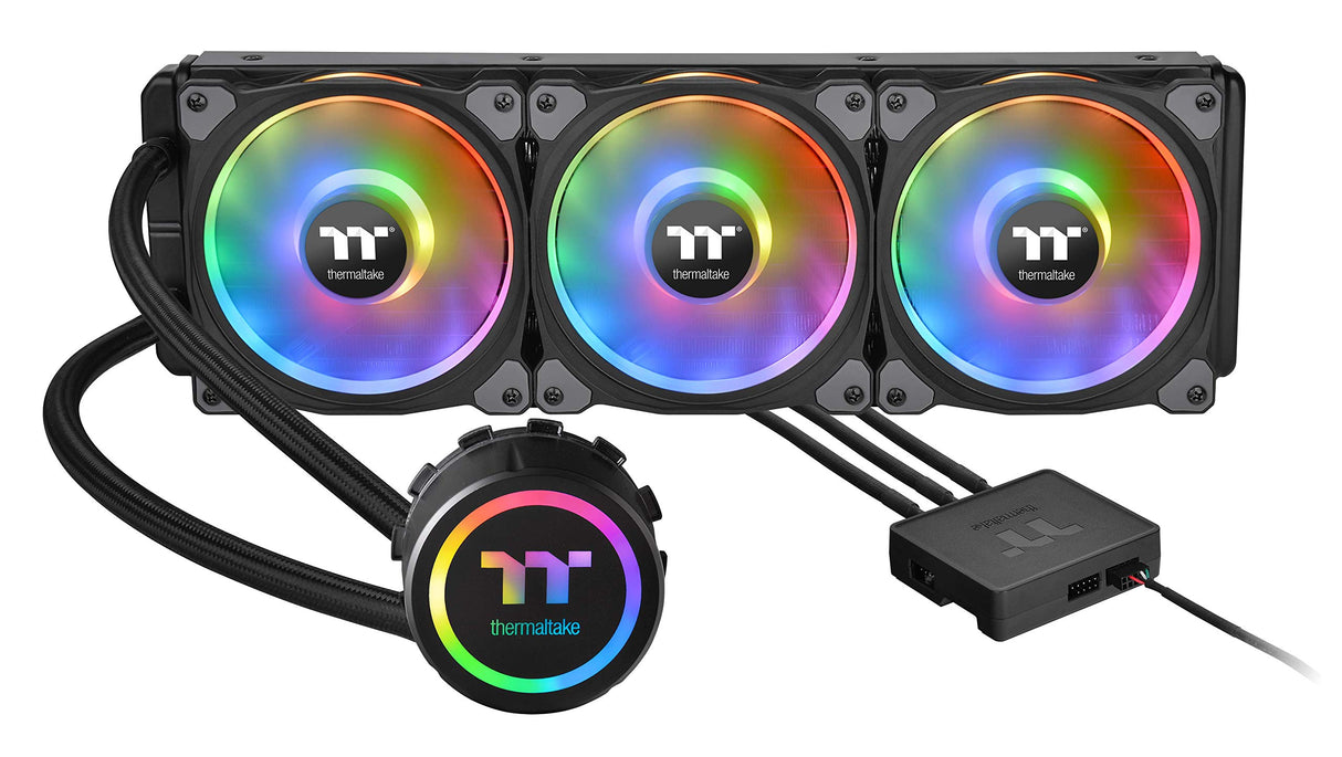 Thermaltake Floe DX 360 mm, LED de doble anillo, 16.8 millones de colores habilitado para software (TT RGB Plus/Alexa/Razer Chroma), AMD (AM5/AM4)/Intel (LGA 2066/1200), AIO CPU Liquid Cooler