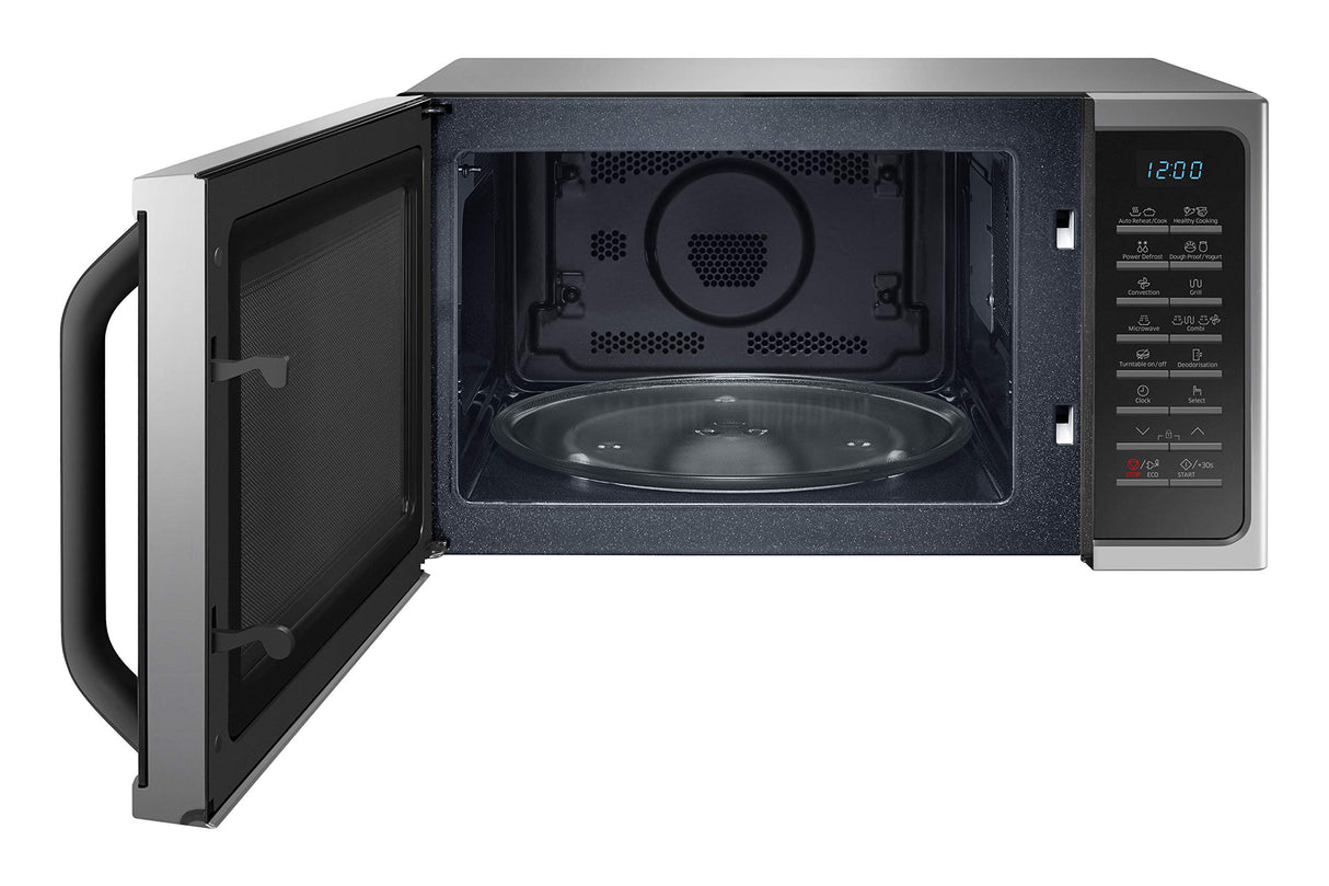 SAMSUNG Microondas MC28H5015CS (Encimera, Microondas combinado, 28 L, 900W/1500W, Botones, Aluminio, con Grill acero inoxidable ) Color plata y negro