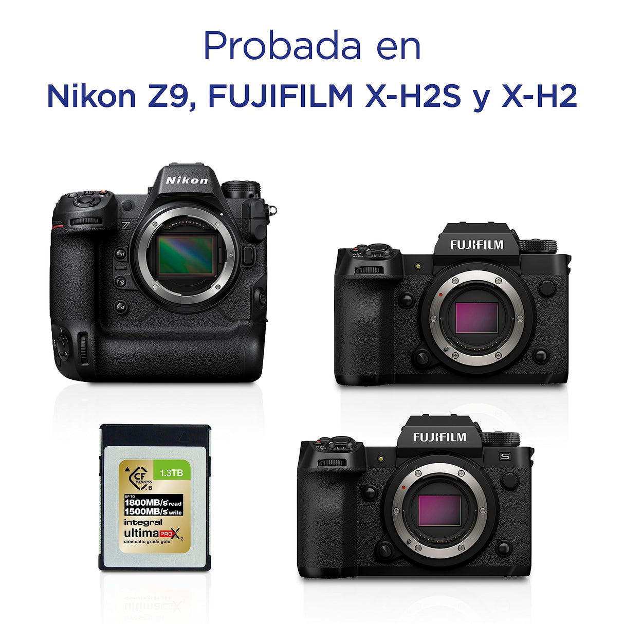 Integral 1300GB CFexpress Memory Card Type B 2.0 12K and 8K Raw and 8K 120 FPS 1800MB/s Read 1500MB/s Write Speed 1500MB/s Sustained Write Speed Designed for Advanced Cinematic and DSLR Cameras