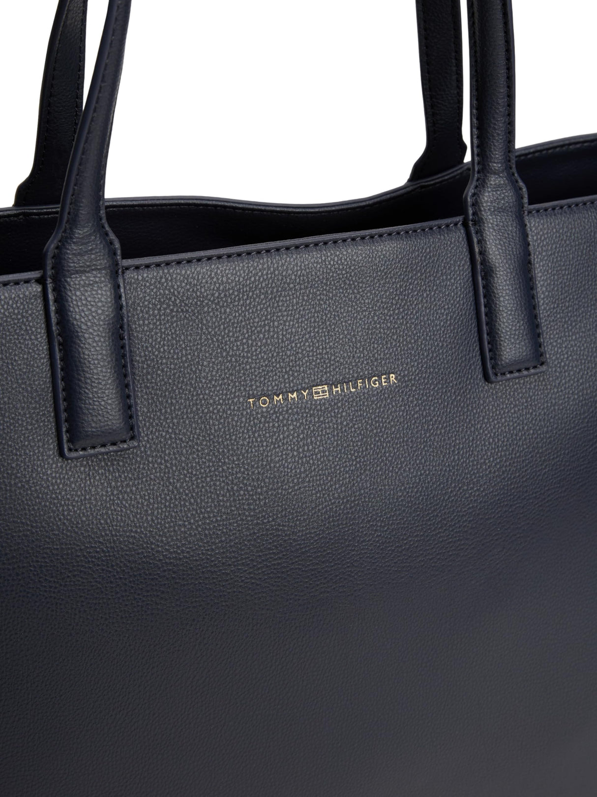 Tommy Hilfiger Bolso Tote Mujer Logotape con cremallera, Azul (Space Blue Corp), Talla Única