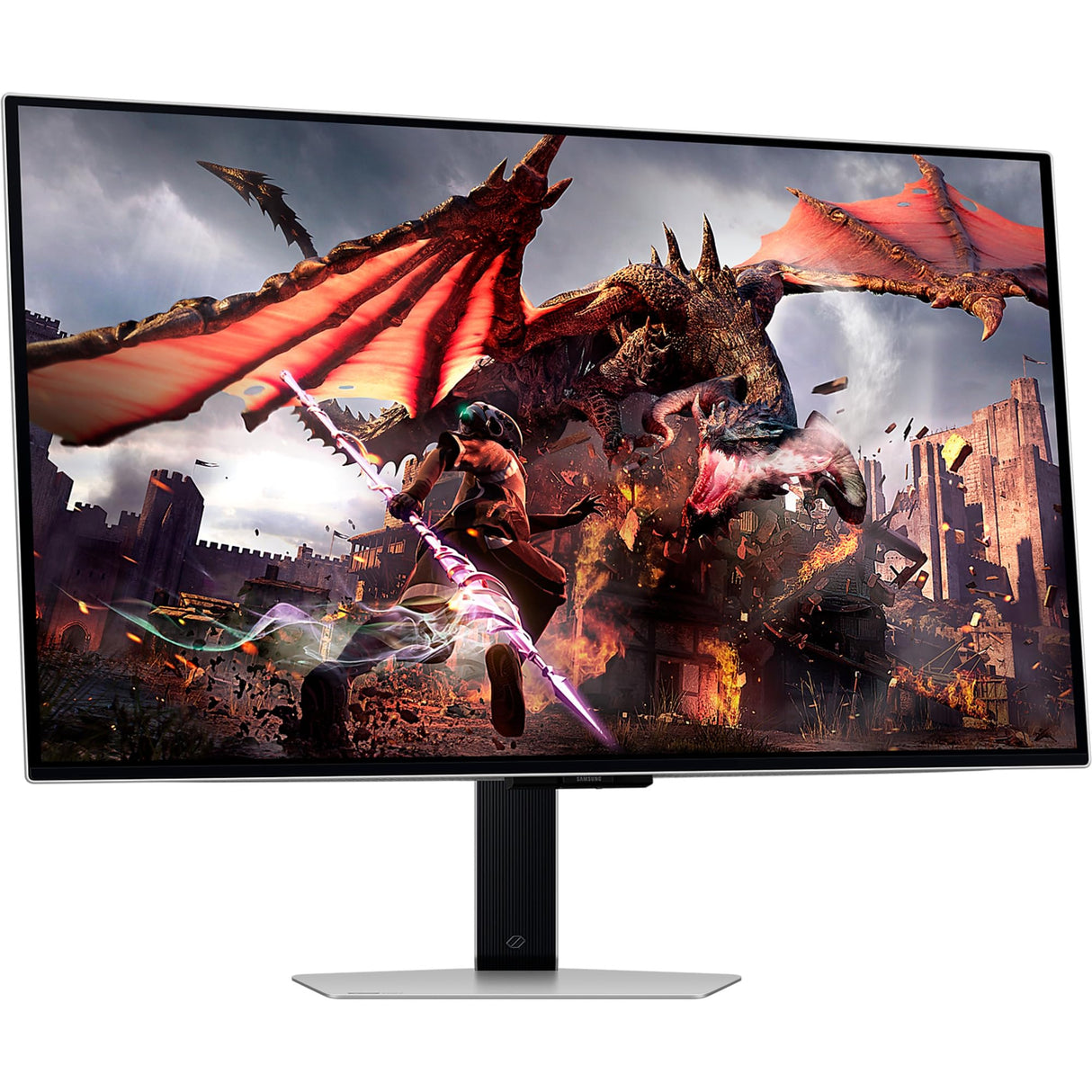 SAMSUNG Odyssey G80SD OLED Monitor de Juego, 32", UHD con Panel OLED, 3840 x 2160 píxeles, frecuencia de actualización 240 Hz, Tiempo de Respuesta 0,03 ms (G/G), AMD FreeSync Premium Pro,