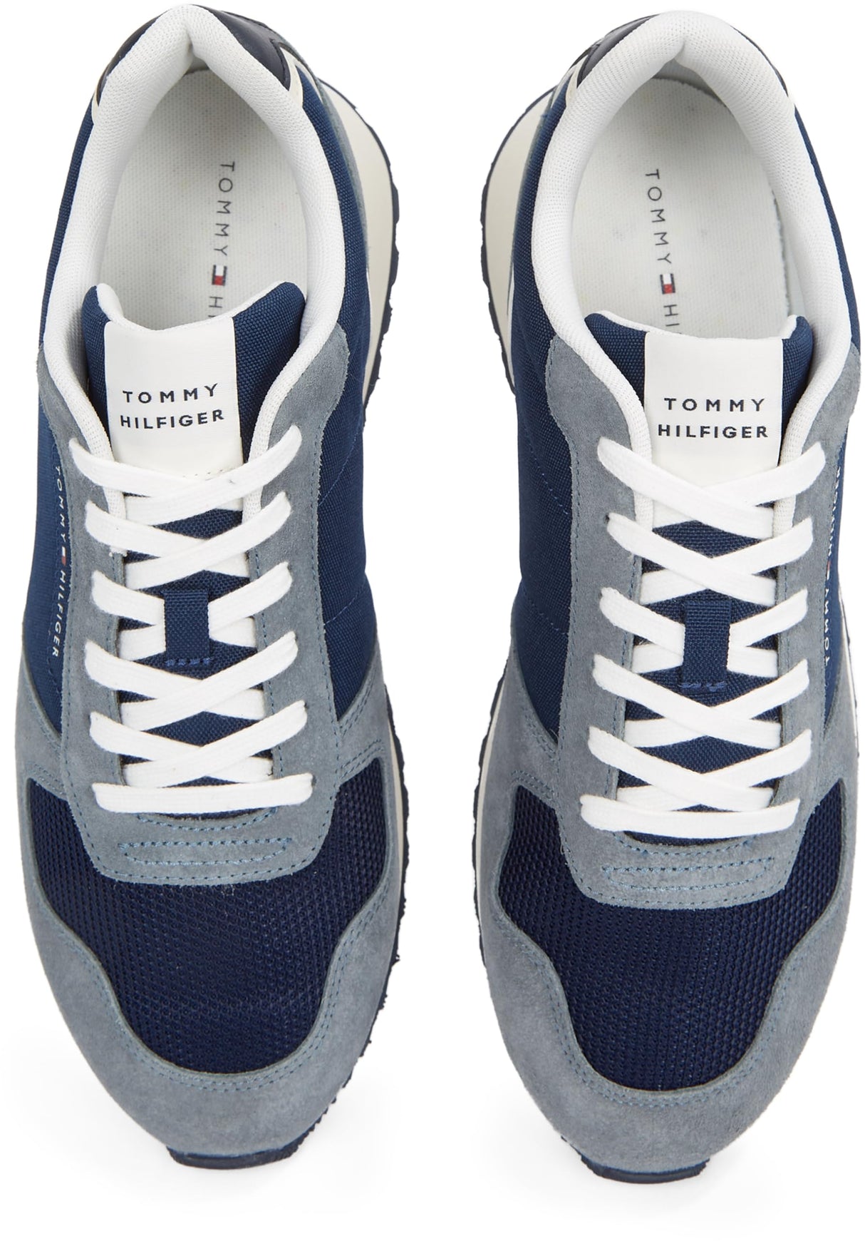 Tommy Hilfiger Runner Sneaker Hombre New Eva Mix Calzado Deportivo, Multicolor (Sport Navy), 42