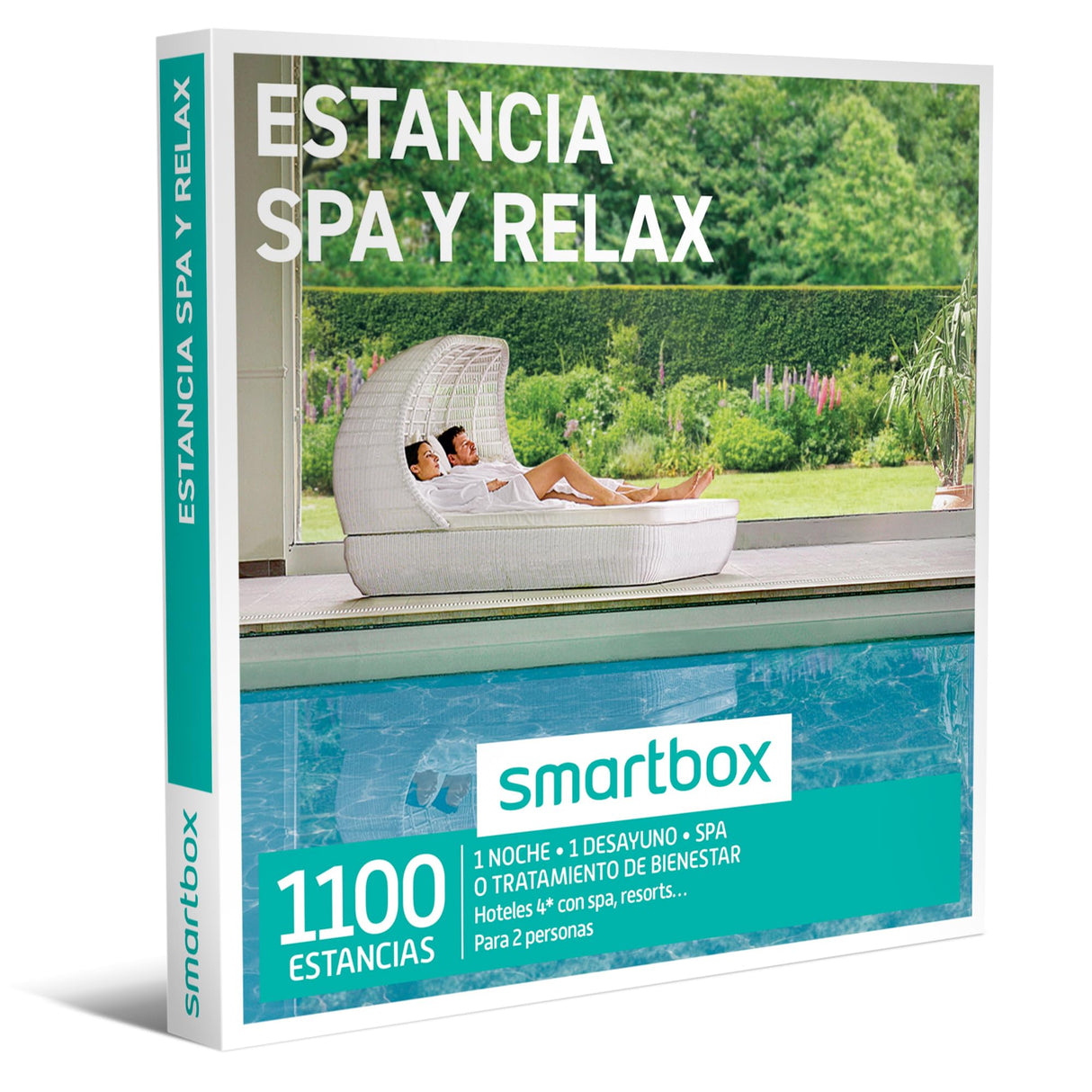 Smartbox - Caja Regalo Estancia SPA y Relax - Idea de Regalo para mi Hermana - 1 Noche con SPA o Tratamiento para 2 Personas