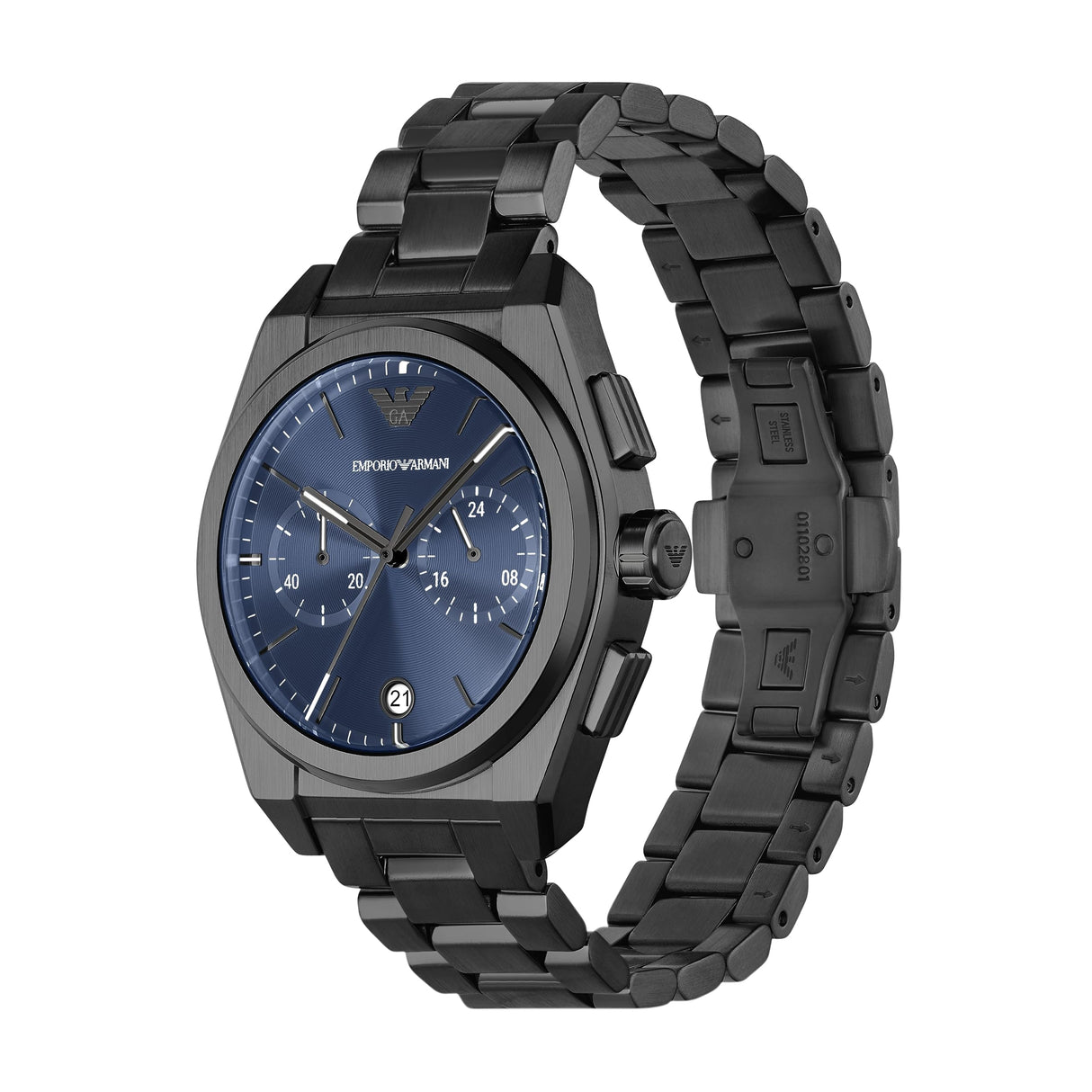Emporio Armani Reloj Análogico-Digital para Hombres de Automático con Correa en Poliéster AR11561