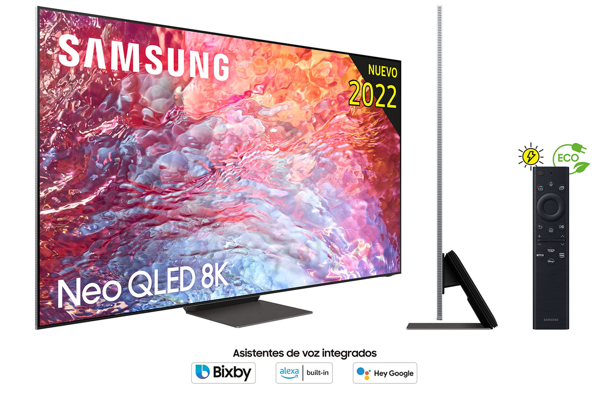 Samsung TV Neo QLED8K 2022 75QN700B-SmartTV de 75"con Resolución8K,Quantum Matrix Technology Pro,Procesador Neural8K Lite con Inteligencia Artificial,Quantum HDR2000,60W Dolby Atmos y Alexa Integrada