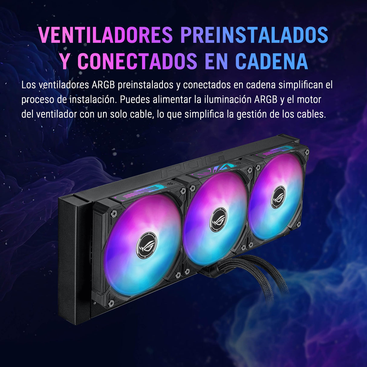 Asus ROG Ryuo IV SLC 360 ARGB - Sistema de refrigeración líquida todo en uno para CPU; tubos más cortos; pantalla AMOLED curva de 6,67 pulgadas que admite vídeo o información personalizada del sistema