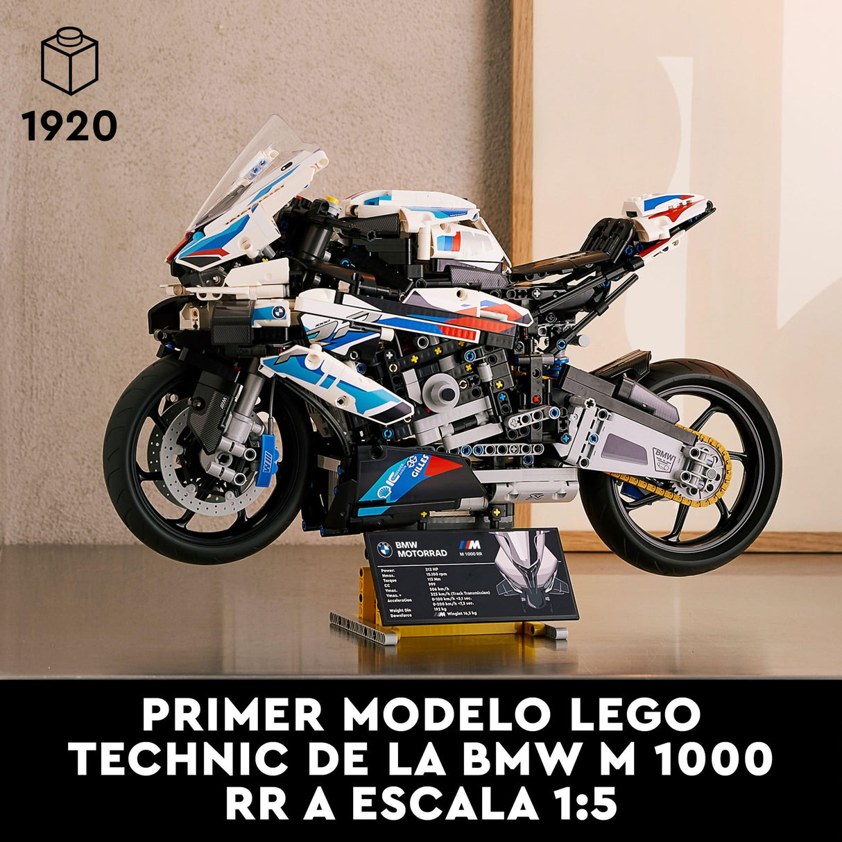 LEGO Technic BMW M 1000 RR, Motos a Escala, Regalo Coleccionable para Hombres y Mujeres, Maqueta para Construir para Adultos 42130