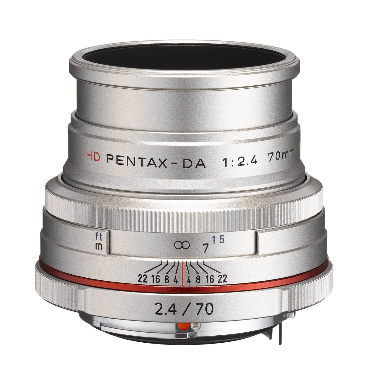 PENTAX HD PENTAX-DA Limited - Objetivo (70 mm, F 2,4), Color Plateado