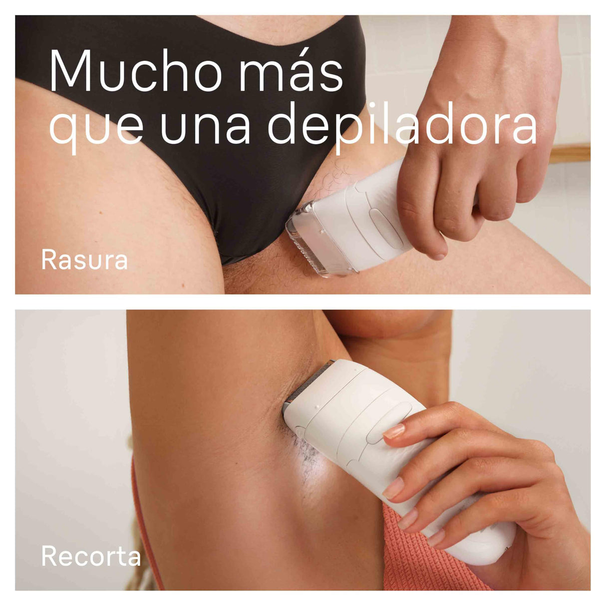Braun Silk-épil 7, Depiladora Eléctrica Mujer Para Una Eliminación Del Vello Fácil, Depilación En Seco Y En Mojado, Con Cabezal De Rasuradora, Piel Suave Duradera, 7-030, Blanco/Flamenco