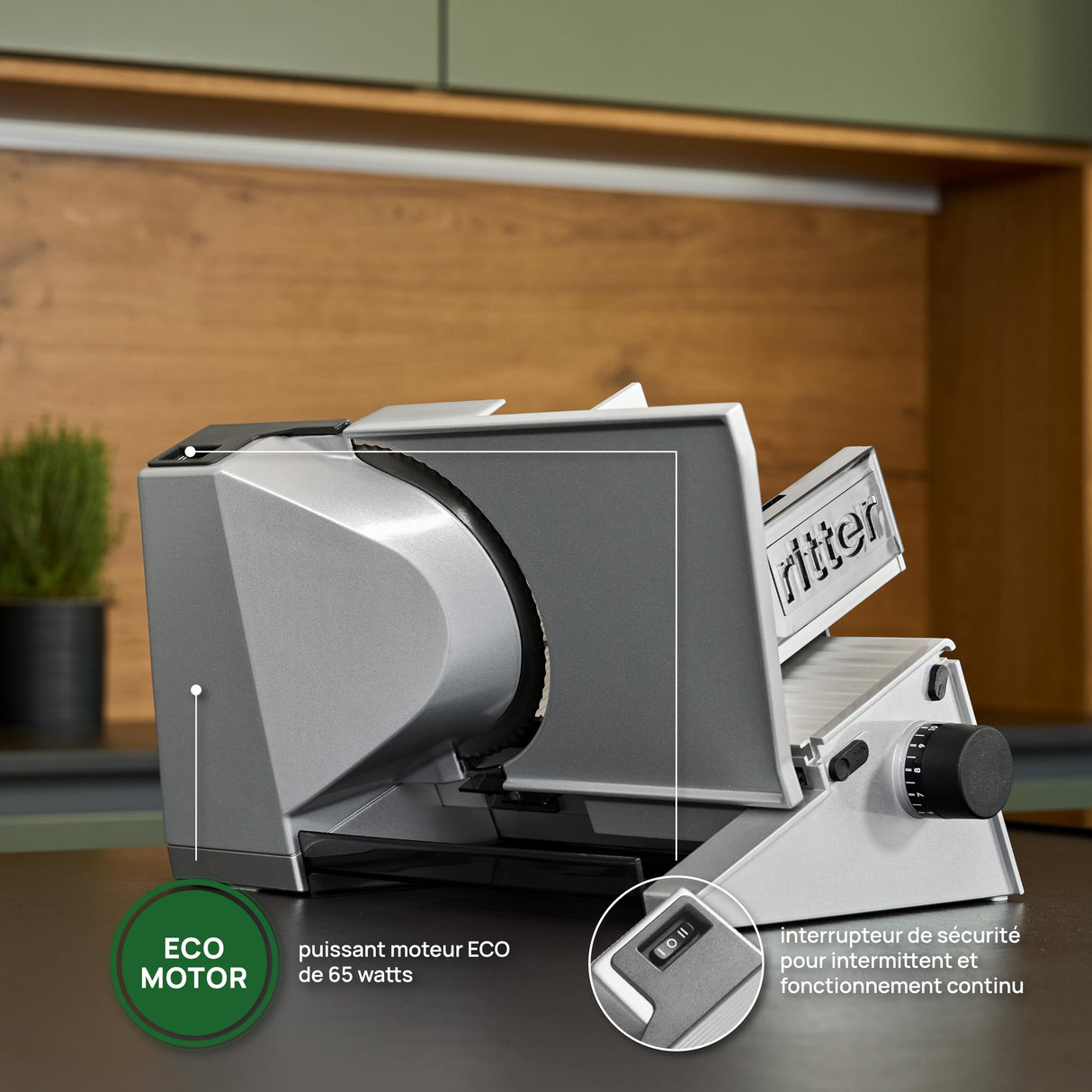 ritter contura 3, Cortadora de Alimentos Eléctrica y Rebanadora de Pan de Metal Macizo