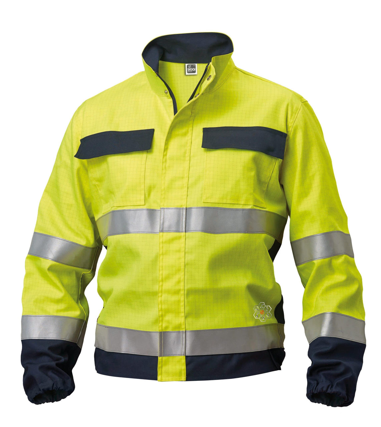 Siggi Group Chaqueta Multipro de Alta Visibilidad, Amarillo/Azul, 3XL Unisex Adulto