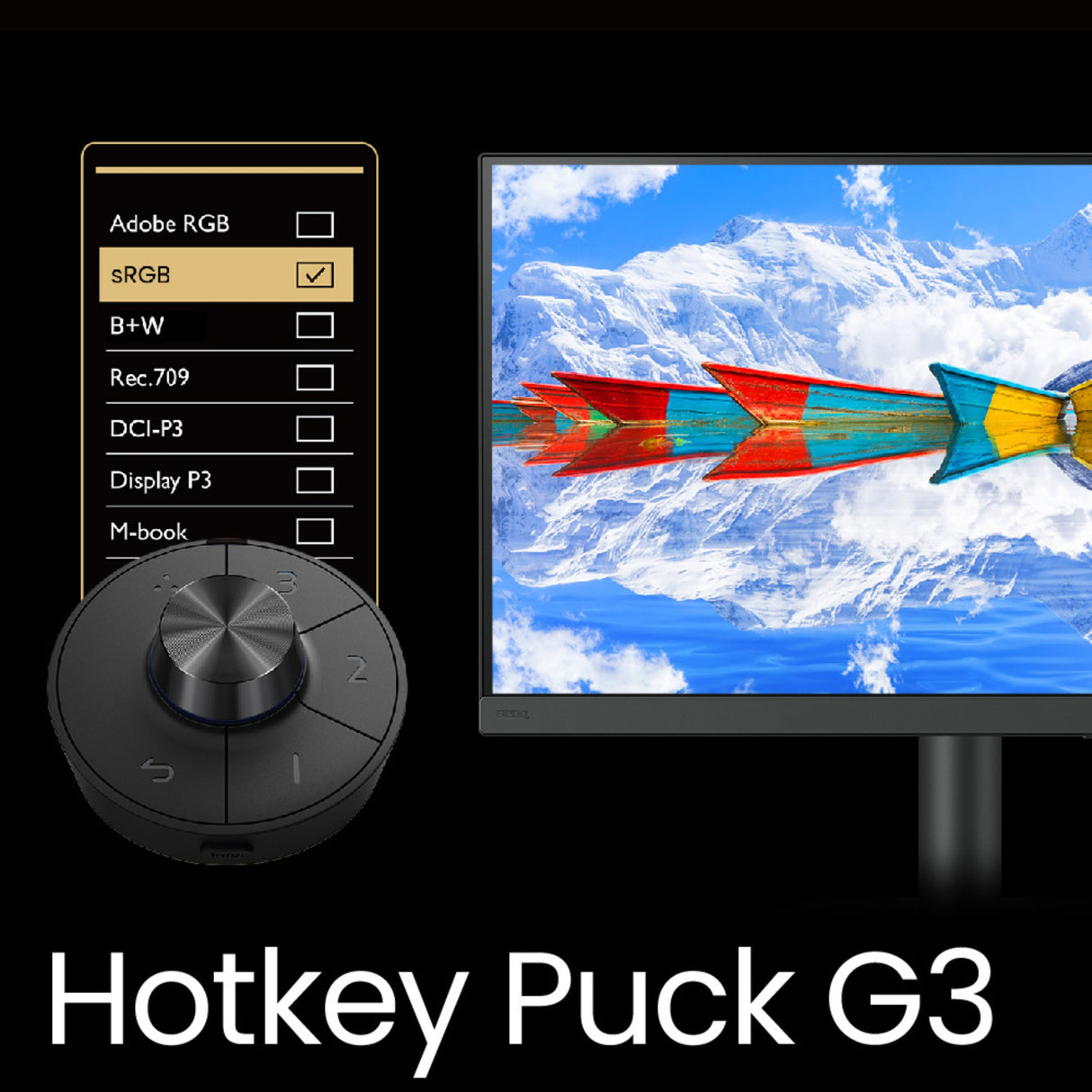 BenQ SW272Q Monitor para edición fotográfica 2K de 27 Pulgadas USB-C 90 W 99% Adobe RGB