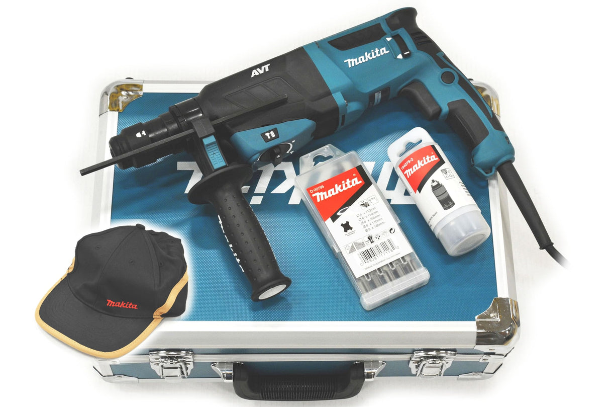 Makita HR2631FT13 – Martillo combinado para SDS-Plus de 26 mm, en maletín de aluminio