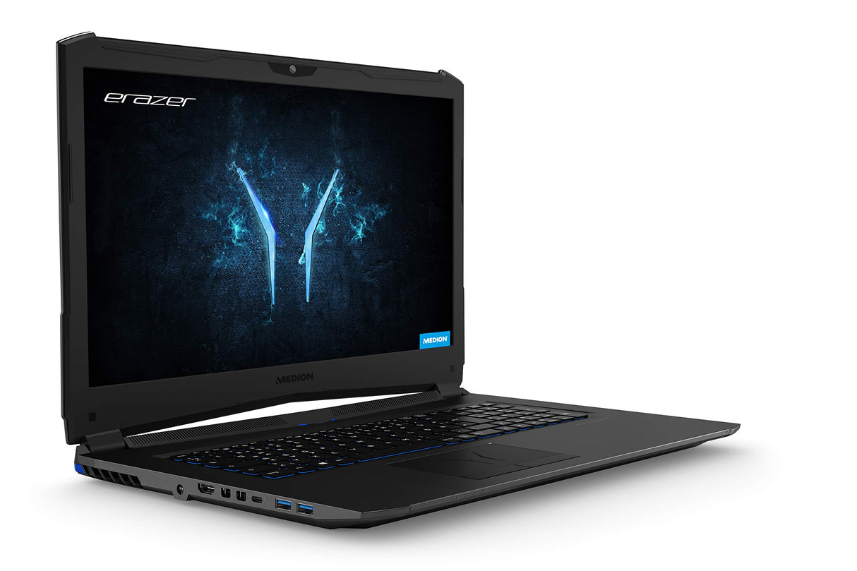 MEDION ERAZER X7861 - MD 61177 - Ordenador portátil gaming de 17.3" (Intel Core i7-8750H, 16 GB RAM, 1 TB HDD, 256 GB SSD, Nvidia GeForce GTX 1070, Windows 10) negro - Teclado QWERTY Español