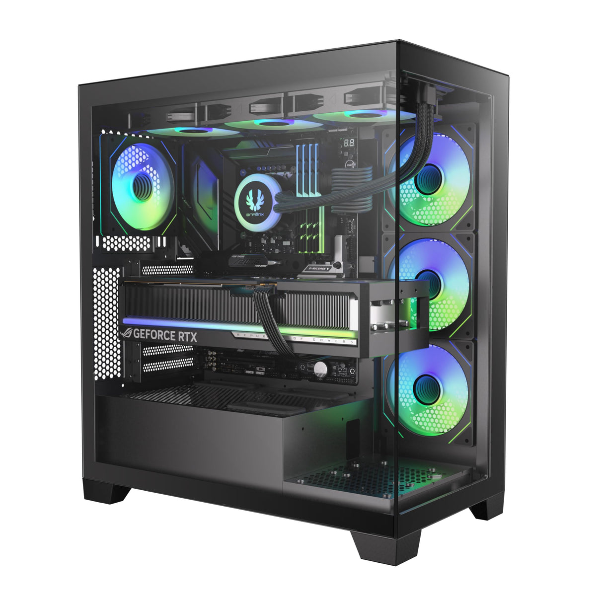 Caja de PC Bitfenix Tour CETO Premium Edition (Negro)