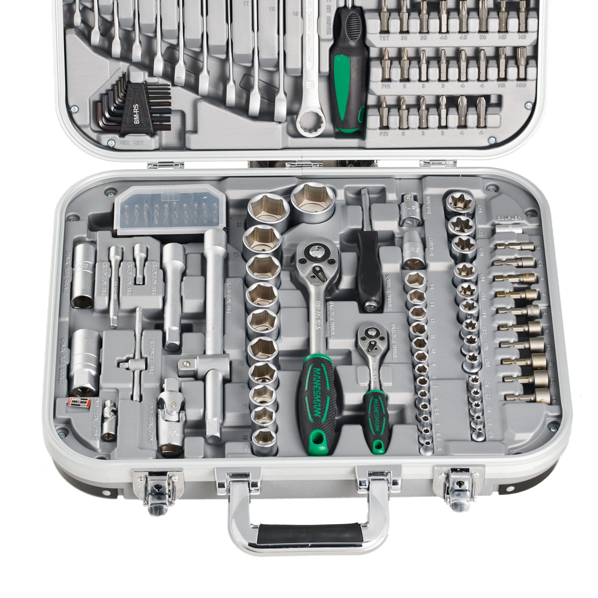 Mannesmann - M98450-232 piezas Juego de llaves de vaso 1/4" + 1/2"