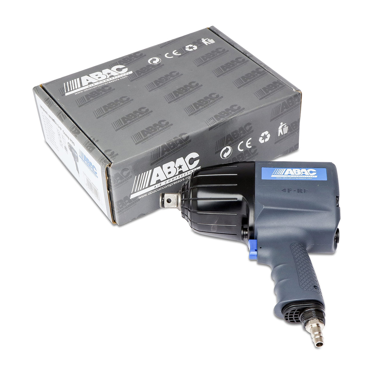ABAC 3/4" Comp PRO Atornilladore de Impacto Neumática - Ideal para el cambio de neumáticos - Para vehículos comerciales - Hasta 2978 Nm - Peso : 3,7 kg