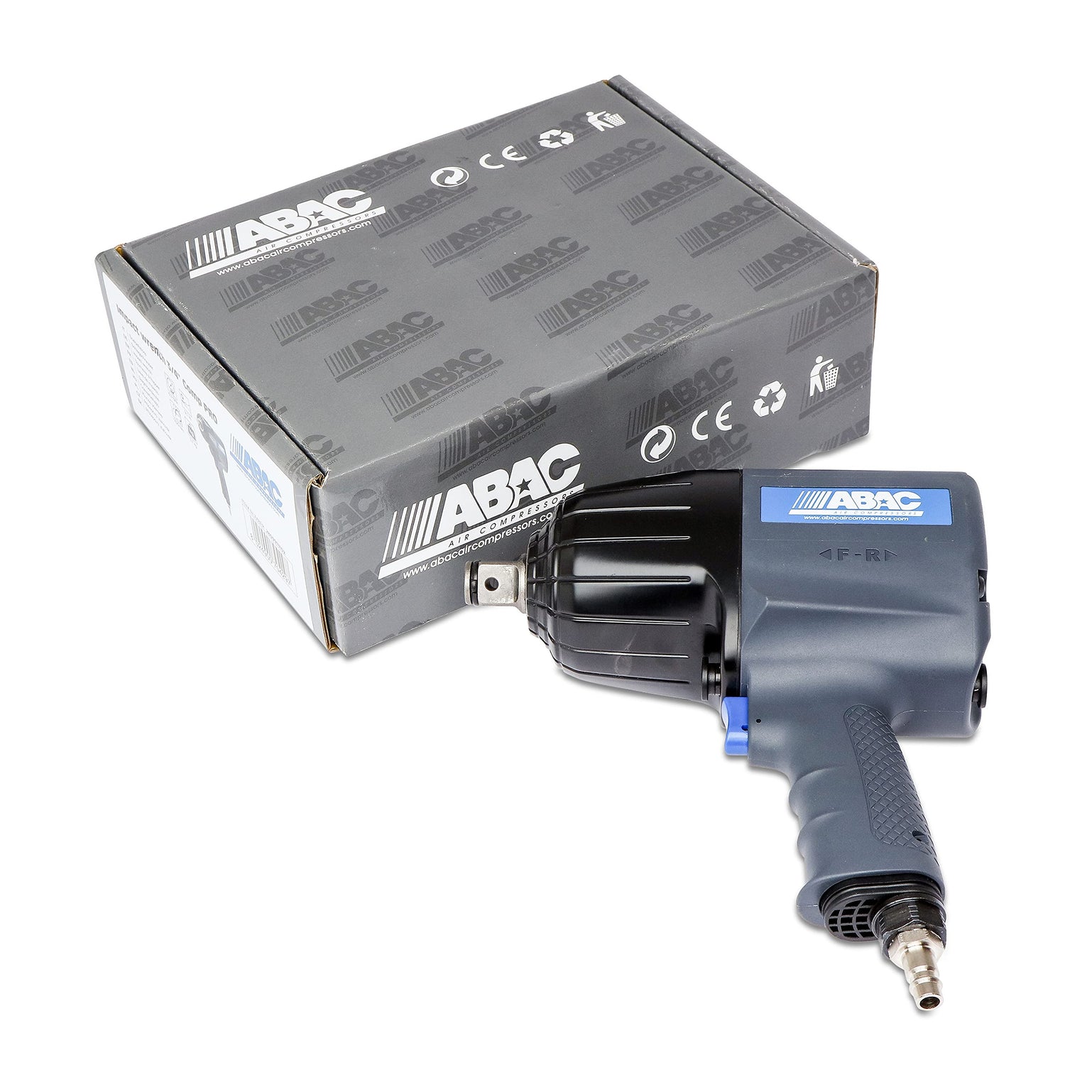 ABAC 3/4" Comp PRO Atornilladore de Impacto Neumática - Ideal para el cambio de neumáticos - Para vehículos comerciales - Hasta 2978 Nm - Peso : 3,7 kg