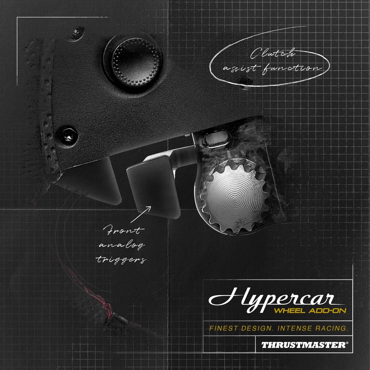 Thrustmaster Hypercar Wheel Add-On, Aro de Volante Premium, Para PC y Consolas