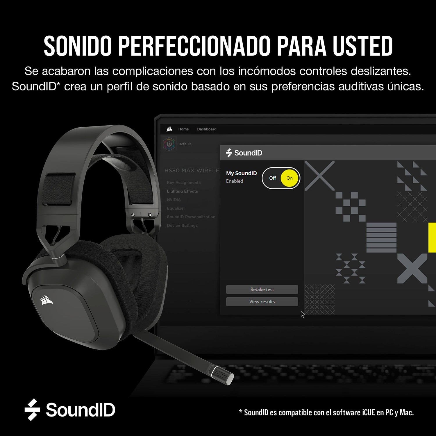 Corsair HS80 MAX Wireless Auriculares para Juegos Multiplataforma con Bluetooth – Dolby Atmos – Micrófono de Calidad Broadcast – Compatible con iCUE – PC, Mac, PS5, PS4, Switch, Móvil – Gris Acero