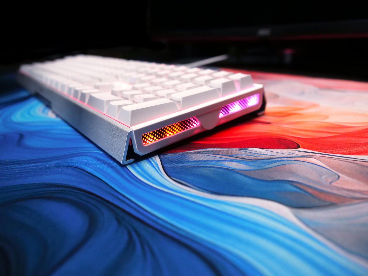 CHERRY XTRFY MX 3.1, Teclado Gaming mecánico, distribución de teclado alemán (QWERTZ), iluminación RGB, carcasa de aluminio, conexión USB-A, switches MX2A RED, blanco