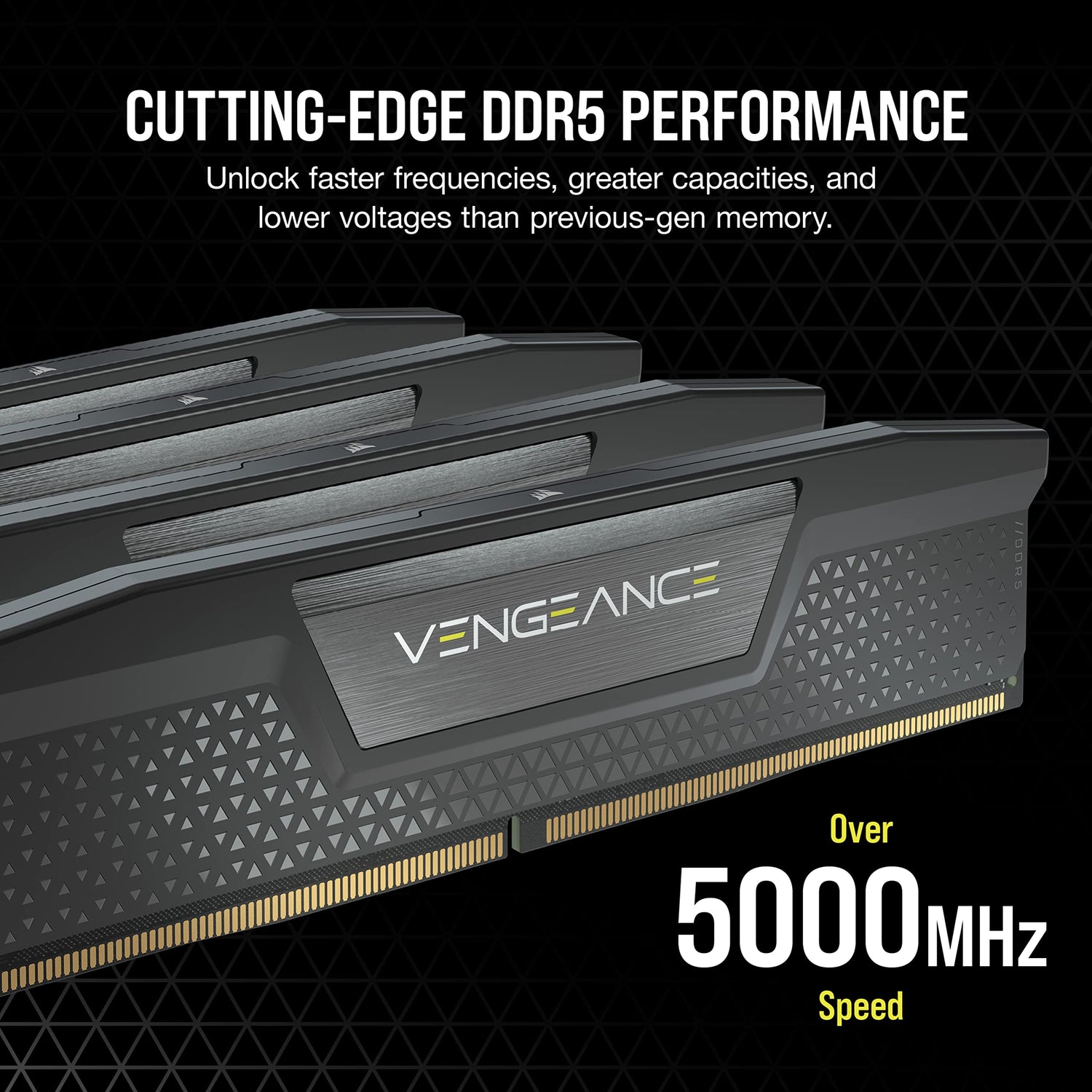 CORSAIR Vengeance DDR5 RAM 32GB (2x16GB) 5600MHz CL40 Intel XMP Kit de Memoria Compatible con iCUE - Negro (CMK32GX5M2B5600C40)