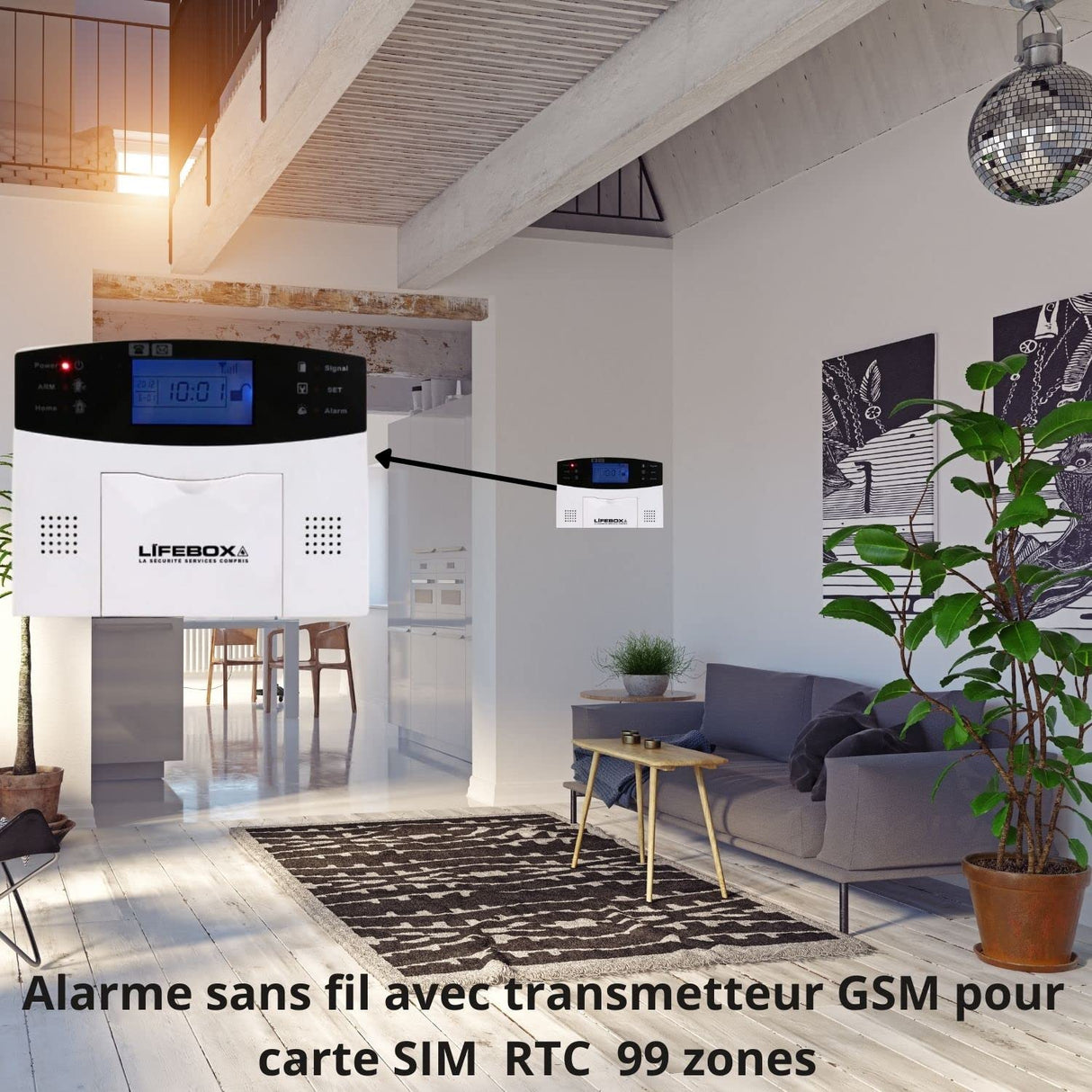 Alarma de casa con cámara IP lifebox Evolution Kit ip1