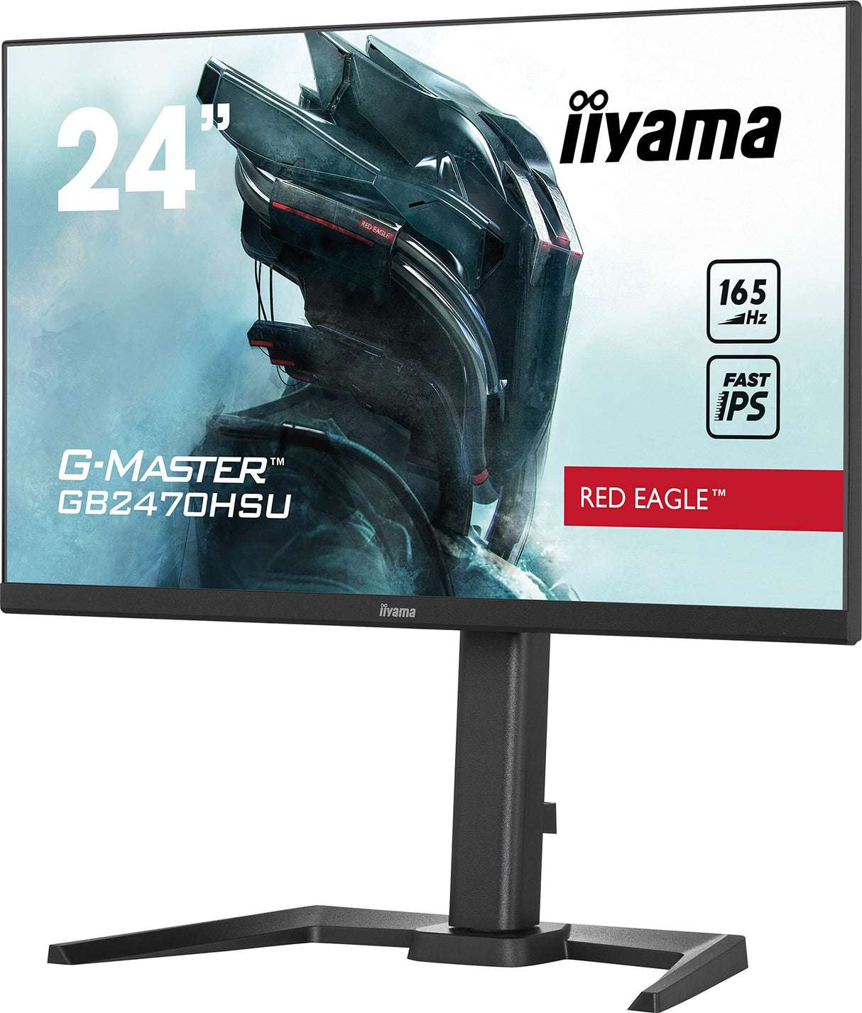 iiyama GB2470HSU-B5 24" Fast IPS Gaming, G-Master Red Eagle, FreeSync Premium, 1920x1080, 165Hz, 250cd/m², 1100:1, HDMI, DisplayPort, 0,8ms (MPRT), Altavoces, USB-HUB (2x2.0), Black Tuner