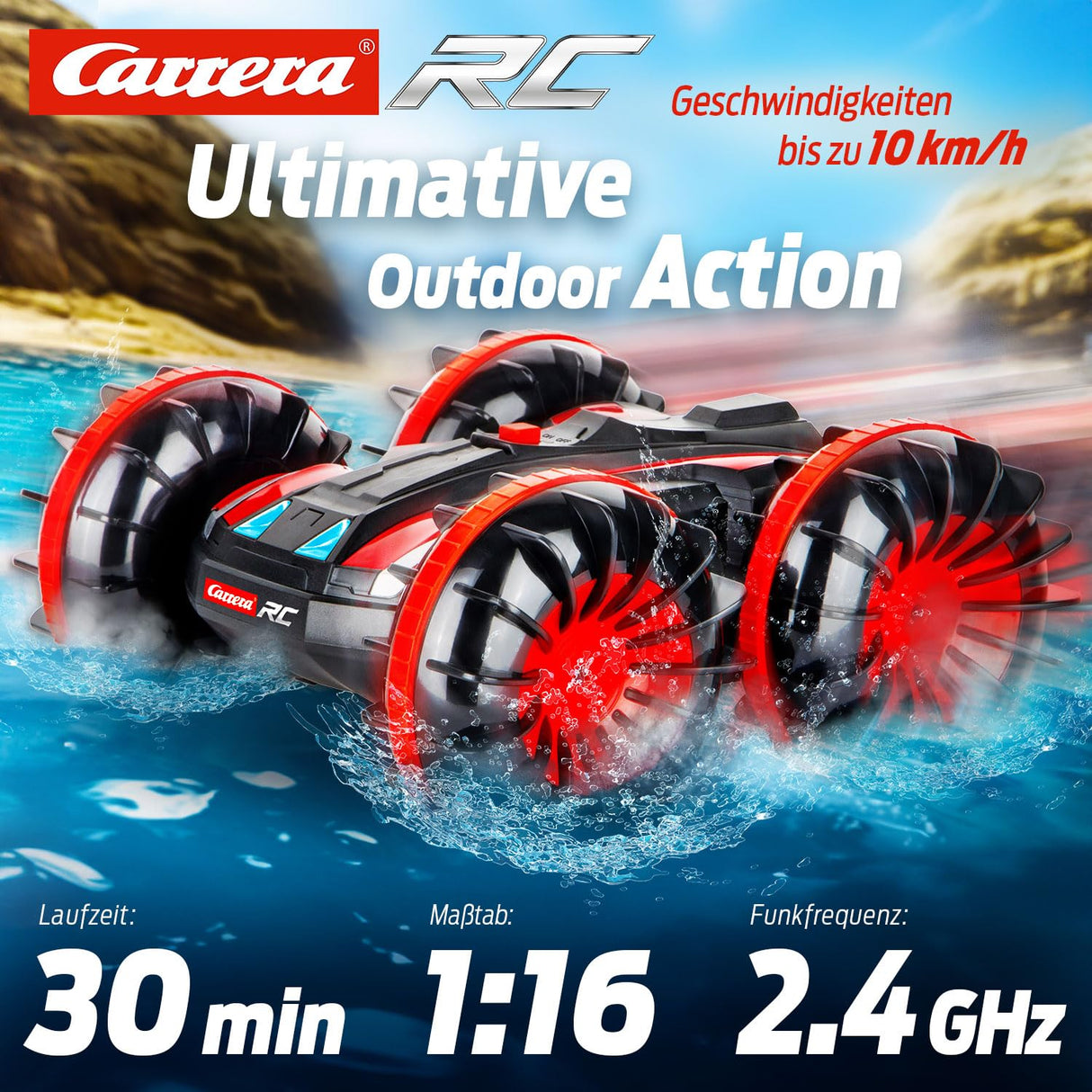 Carrera - 370160131-2,4GHz All-Terrain Stunt Car