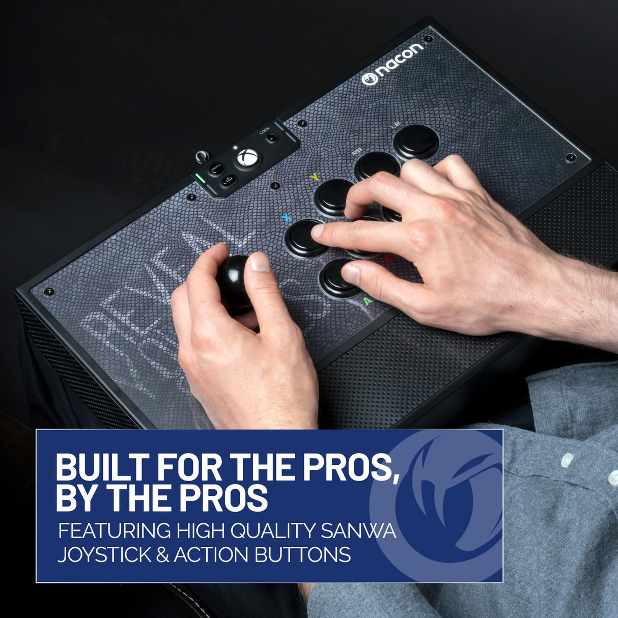 NACON Daija Arcade Fight Stick con licencia oficial para Xbox Series X | S, Xbox One, Windows 10 | 11 piezas