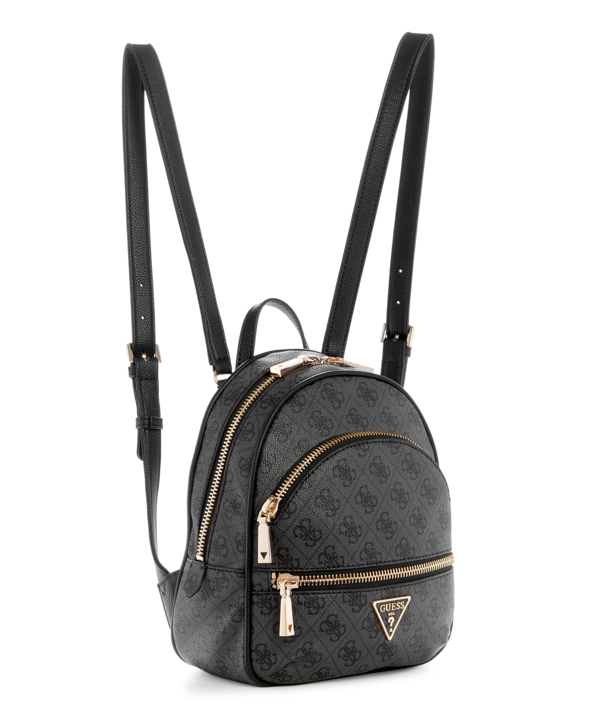 GUESS Manhattan Backpack Mochila, Logotipo de Carbono, Talla única para Mujer