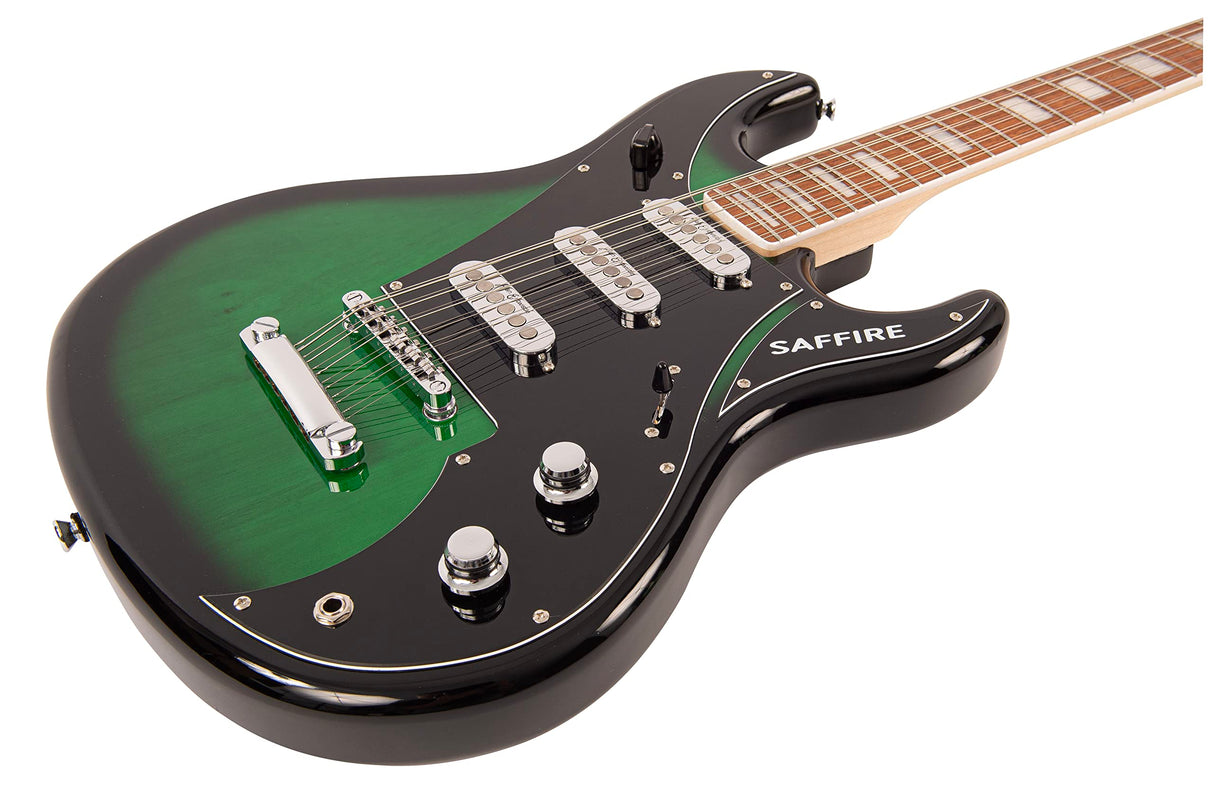SAFFIRE 12 ELECTRIC GUITAR - GREENBURST