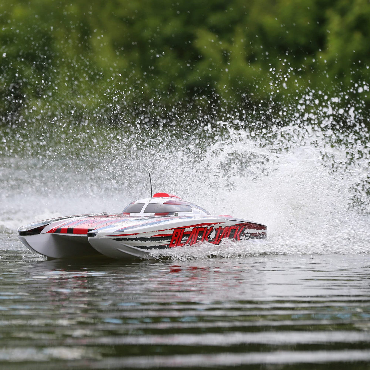 Proboat Blackjack 42-Inch Brushless 8S Cat,Wht/Red:RTR, Multi