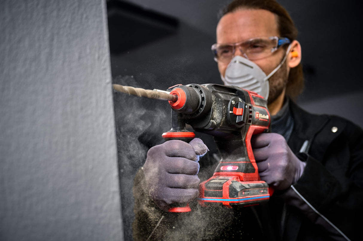 Einhell Professional Martillo perforador con batería TP-HD 18/22 D Li BL-Solo Power X-Change (18 V, sin escobillas, 2,3 J, SDS-plus, potencia en hormigón, empuñadura en D, maletín, sin batería)